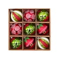 thumbnail image 2 of 9Pcs Bolas de Navidad Coloridas Ganfancp Colgantes Adornos de Navidad a Prueba de Fiesta Árbol de Navidad, 2 of 7