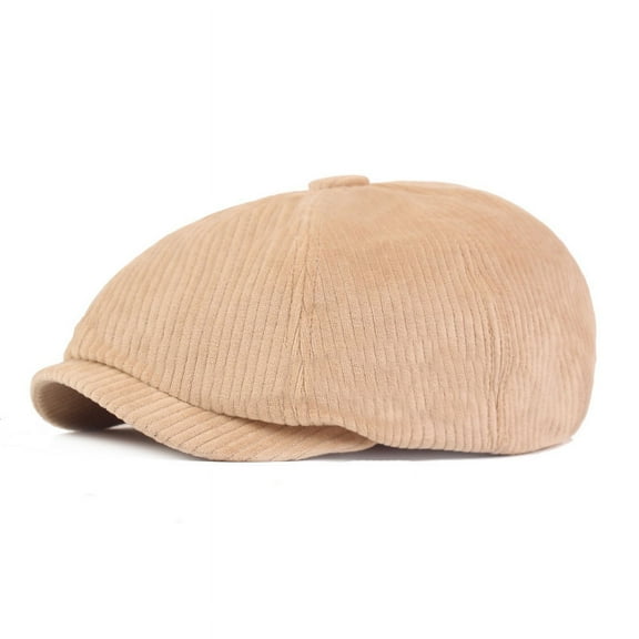 SikaFu Selling Octagonal Hat Autumn And Winter Strip Bargers Fashion Core Cordy Female Hat