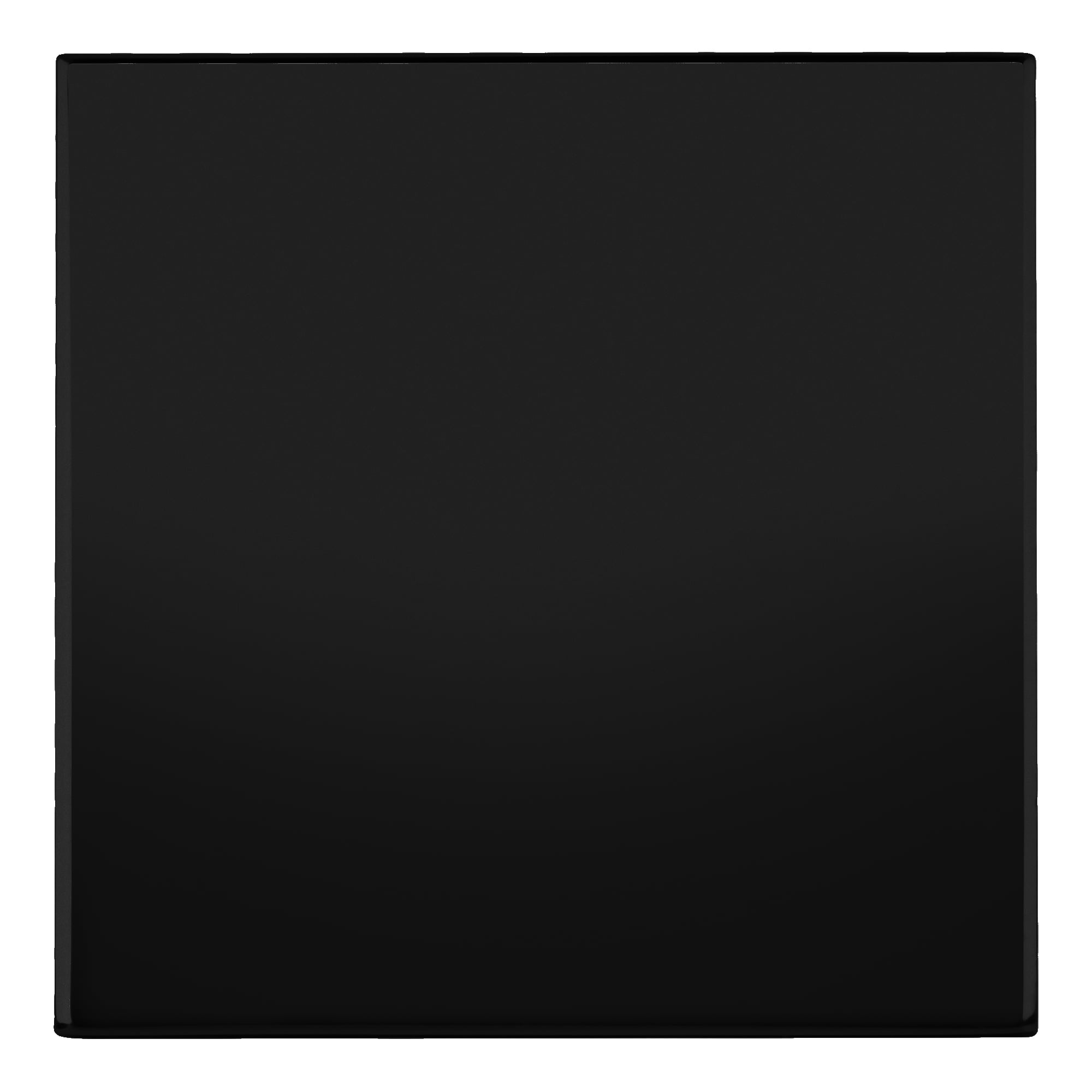 CRL SGCU1BL Black Square Style Notch-in-Glass Fixed Panel U-Clamp