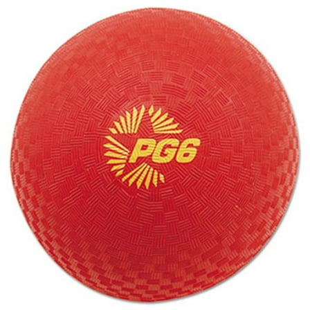 Champion Sport  Playground Ball, 6'' Diameter, Red
