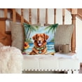 thumbnail image 3 of Nova Scotia Duck Tolling Retriever Luau Throw Pillow 14 in x 14 in, 3 of 4