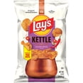 thumbnail image 4 of Lay’s Kettle Cooked Potato Chips Variety Pack, Reduced Fat Original Sea Salt with Avocado Oil 6 oz & Cajun Spice 8 oz, 14 oz Total, with Bowl by OMA., 4 of 5
