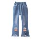 thumbnail image 1 of Pantalones vaqueros largos Ropa infantil Vaqueros para niñas Moda primavera-verano Pantalones medianos para niños Pantalones largos para niñas Pantalones vaqueros para niñas, 1 of 5