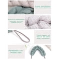 thumbnail image 3 of Nvzi Esponja elástica larga para la espalda con asas de cuerda Esponja de malla para ducha y baño - Beige, 3 of 4