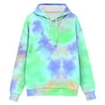 thumbnail image 6 of Oksale Tie Dye Hoodies for Men with Kangaroo Pouch Pet Carrier Unisex Sweatshirts Comfy Long Sleeve Fashion Clothing for Going Out Green XXL, 6 of 8