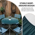 thumbnail image 5 of Blue Ombre Fitted Tablecloth with Elastic Edged, Round Table Cloth for Dining Table, Contemporary Gradient Abstract Art Waterproof Oil Proof Table Cover for Indoor Outdoor 45"-54", 5 of 8