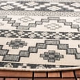 thumbnail image 3 of SAFAVIEH Veranda Luwig Southwestern Indoor/Outdoor Area Rug, 6'7" x 6'7" Round, Beige/Grey, 3 of 7