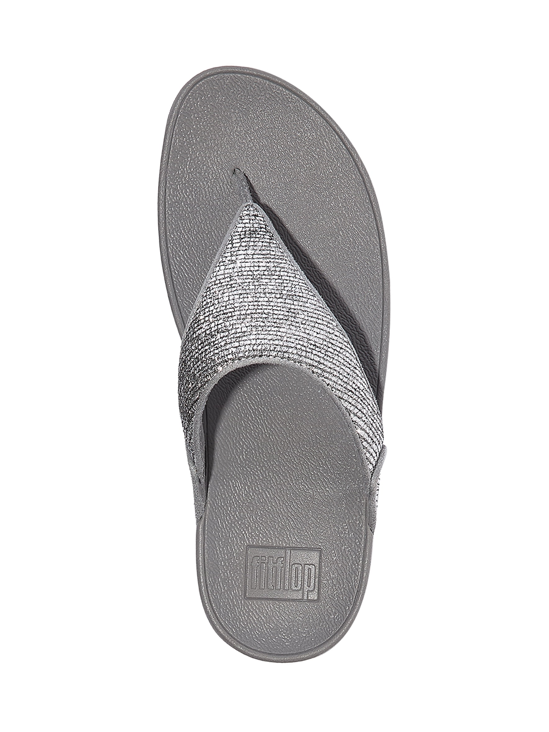 Fitflop Women's Lulu Crinkled-Shimmer Toe-Post Sandals