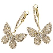 ALVINMA 1 Pair Women Earrings Minimalist Hoops Earrings Fashionable Ear Jewelries Butterfly Earrings