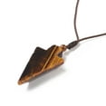thumbnail image 4 of Natural Tiger Eye Arrow Pendant Necklace Gemstone Jewelry for Women 36.22 inch(92cm), 4 of 4