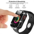 thumbnail image 5 of Allytechgroup for iWatch Series 10 42mm Screen Protector Case, iWatch Protective Face Cover, Tempered Glass Film Hard PC Bumper for Women Men for Apple Watch Series 10 42mm, Black, 5 of 10