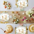 thumbnail image 6 of Easter Paper Plates Bunny Floral Disposable Plates 9 Inch & 7 Inch Rabbit Flower Dinner Plates for Spring Birthday Party Supplies, 20pcs, 6 of 6