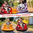 thumbnail image 3 of Kids Bumper Car Ride on, 12V Ride on Toy with Remote Control, Bumper Car for Kids Toddlers 1-5 Years Old, Bluetooth, Colorful Light, Red, 3 of 10