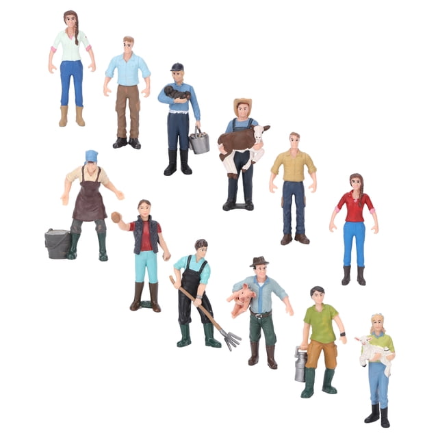 Juguetes Modelo De Personajes, Modelo De Personaje De Granja De Simulación, Regalo Realista Para Niños