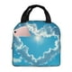 thumbnail image 1 of Easygdp Heart Shaped Cloud Bolsa Térmica Premium - Tela Oxford Impermeable, Gran Capacidad, Bolsillo Frontal, Unisex para Trabajo, Escuela, Actividades al Aire Libre y Picnics, 1 of 8