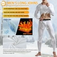 thumbnail image 2 of Lalamelon Men's Thermal Underwear Sets Top & Long Johns Breathable Quick Drying Thermo Base Layer, 2 of 6