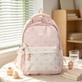 thumbnail image 3 of UJNDER Students Large Capacity Lightweight Backpack with Multiple Compartments for Daily Commutes Travel and School Use,Pink,Large, 3 of 4