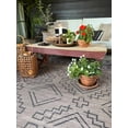thumbnail image 3 of Hauteloom Halle Recycled Material Living Room, Bedroom Machine Washable Area Rug - Brown, Black - 2' x 3', 3 of 11