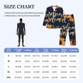 thumbnail image 4 of Picia Sunflower Welcome A Pattern Men’s Long-Sleeve Sleepwear Set - Soft 2-Piece Loungewear with Pockets, Comfy PJs for Relaxing Nights-XX-Large, 4 of 7