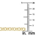 thumbnail image 3 of 14k Yellow Gold 4mm Round Charm Link Bracelet (7.5 inch), 3 of 4