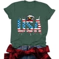 thumbnail image 6 of American Flag Shirts for Women 4th of July T-Shirt USA Print Patriotic Shirt Stars and Stripes Tees, 6 of 6