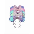 thumbnail image 6 of Mouse Ears Headbands Sequin Bow Hairband for Kids Girls Glitter Hair Accessories Halloween Party Creatures Theme Costume, 6 of 10