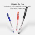 thumbnail image 3 of Graflsoa 12-Pack 0.5mm Fine Point Gel Pens - Smooth Writing, Quick-Dry Ink, Comfort Grip, Blue/Black/Red Options for Office, School, and Creative Use, 3 of 6