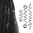 thumbnail image 2 of 28 pieces hair beads spiral coils dreadlock beads braids rings clips metal cuffs hair jewelry hair wraps accessories snake hair clips, 2 of 5
