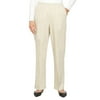 Alfred Dunner Womens Soft Twill Mid-Rise Regular Fit Straight Leg Regular Length Casual Pant