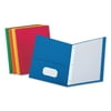 Universal Two-Pocket Portfolios with Tang Fasteners, 0.5" Capacity, 11 x 8.5, Assorted, 25/Box