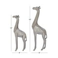 thumbnail image 5 of 12", 15"H Silver Polystone Giraffe Sculpture, by CosmoLiving by Cosmopolitan (2 Count), 5 of 10