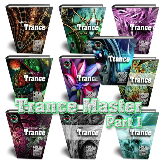Trance Master MEGA Bundle 1 - 10 Large Essential WAVE Samples/Loop Studio Libraries. Download only!