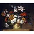 thumbnail image 3 of Casteels, Peter III 17x15 Black Modern Framed Museum Art Print Titled - Tulips, Snowballs and Other Flowers, 3 of 5