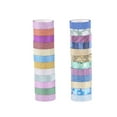 thumbnail image 1 of MasteelfCA 24pcs Masking Tapes Glitter Powder Tape Stickers Decorative Sticky Paper Tapes for Scrapbook DIY Diary Gift Wrapping(Random Color), 1 of 7