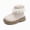 A59-Beige, variant on Girls Thick Warm Ankle Boots Children Fall Winter Casual Short Boots for Daily Wear