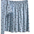 thumbnail image 5 of Pajama Set for Women 2 Piece Lounge Set Print Crew neck Short Sleeve Tops and Shorts Soft Sleepwear Blue-AAA XXL(XXL), 5 of 5