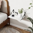 Deep Floating Wall Shelves Set of 2, 16 Inch Wide x 12 Inch Deep White ...