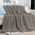 thumbnail image 6 of Viflosae Bed Throw Blanket Decorative Throw Blanket Summer Cool Knitted Blanket Cool Effect Blanket Ice Blanket for All Season Summer Quilt Absorbs Heat To Keep Adults Children/Bab, 6 of 8