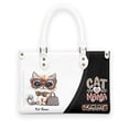 thumbnail image 3 of Kinkalow Cat Bag, Personalized Leather Handbags For Women - Personalized Bag with Name - Tote Bags for Mom Grandma - Custom Gifts Ideas for Her, Gift for Cat Lover, Cat Mom, 3 of 7