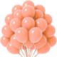 thumbnail image 1 of Namzi Globos de la serie Macaron Color de 25 cm, 60 unidades. Globos de fiestas, aptos para helio, ideales para cumpleaños, graduaciones,béisbol, bodas y otras ocasiones. Color naranja claro., 1 of 4