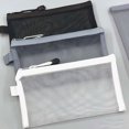 thumbnail image 4 of Bolsas de almacenamiento con cremallera de malla, organizador de bloques de construcción transparente para juguetes rompecabezas, papelería, artículos esenciales para exámenes, gran capacidad, 3 uds., 4 of 5