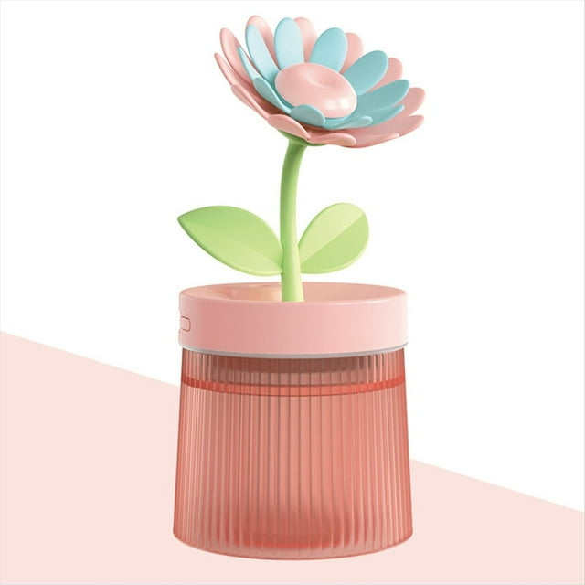 Humidificador Portátil USB Máquina de Aromaterapia Mist Maker Humidificador de Aire de Flores Verde