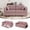 Pink, variant on MOONMISS 68" Chenille 3 Seater Sofa Deep Seats,Wood Frame with Storage,USB Charging and Cup Holder,Pink
