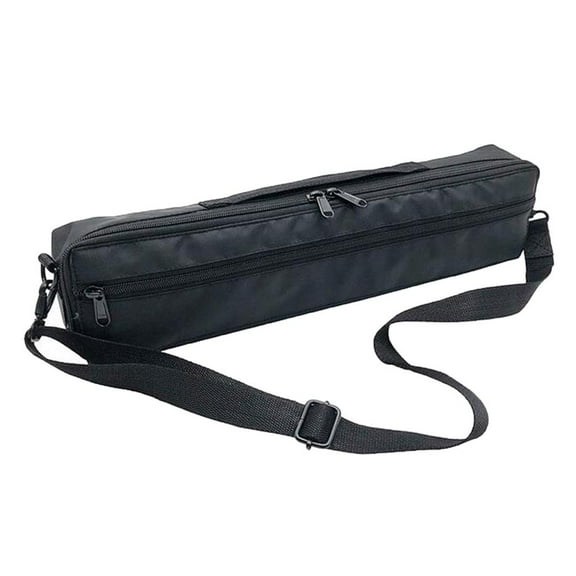 LeeQinersw 17 Holes Flute Carrying Bag Black Canvas for 17 Hole Flute w/ Shoulder Strap