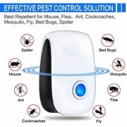 Ultrasonic Pest lent Indoor, Pest Control for Rodents, Mosquitoes, Ants, Cockroaches, Rat, Mice, Fleas, Beetles and Other Insects, Non-Toxic, Safe for Humans, Home, Office, Hotel (6 Packs)