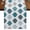 Blue, variant on Table Runners 36 Inches Long Dress Scarves, Moroccan Geometric Farmhouse Kitchen/Dining Table Runner, Short Coffee Tablerunners, Vintage Boho Rhombic Pattern Red Gray 13x36 Inch