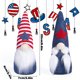 thumbnail image 3 of Decoraciones patrióticas con gnomos para el 4 de julio. Gnomos del Día de la Independencia. Figuritas de enanos Tomte. Adorno de mesa con bandeja escalonada para el 4 de julio y el Día de los Caídos., 3 of 6
