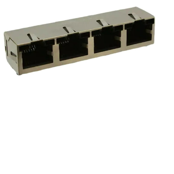 RJSSE-5381-04 Jack Modular Connector 8p8c (RJ45, Ethernet) 90° Angle (Right) Shielded, EMI Finger :Rohs
