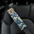 thumbnail image 5 of WYYP Flowers Leaves Floral Pattern Car Seat Belt Cover Funny Protect You Neck and Shoulder from The Seat Belt Rubbing Ideal for Car Interior Accessories 2Pcs, 5 of 6