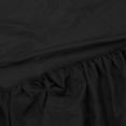 thumbnail image 2 of Yajisi Fitted Sheet Washable Solid Color Bed Sheet Breathable Fitted Mattress Protector for Bedroom Black 200x220cm / 79x87 inches, 2 of 9